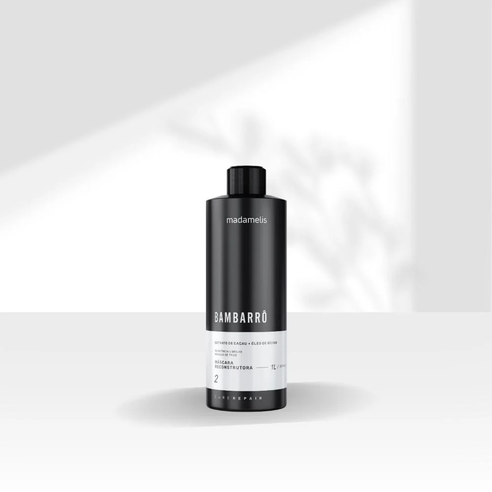 Madamelis Bambarrô Alinhamento Capilar - Máscara 1 Litro 1L 3