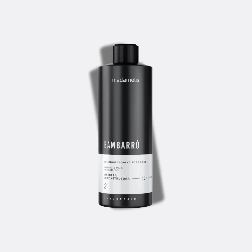 Madamelis Bambarrô Alinhamento Capilar - Máscara 1 Litro 1L 4