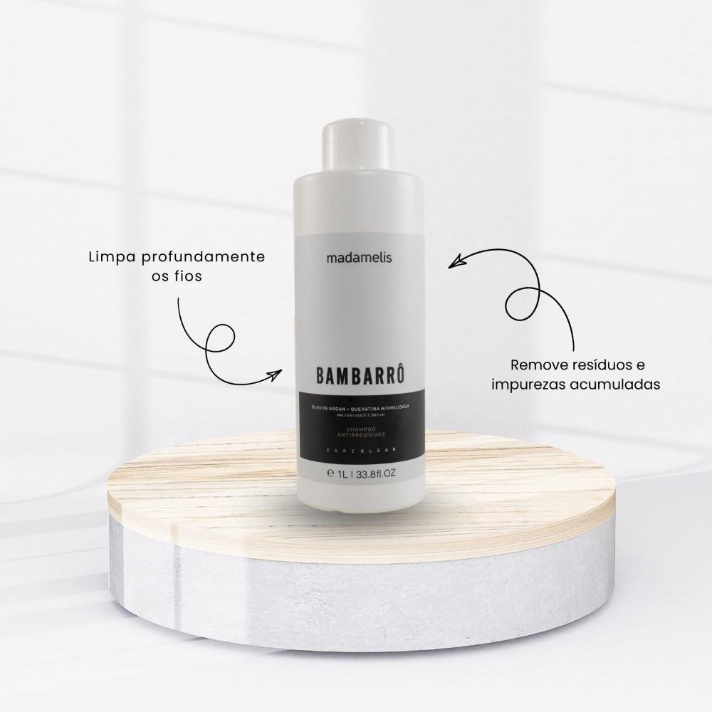 Madamelis Bambarrô Alinhamento Capilar - Shampoo 1 Litro 1L 2