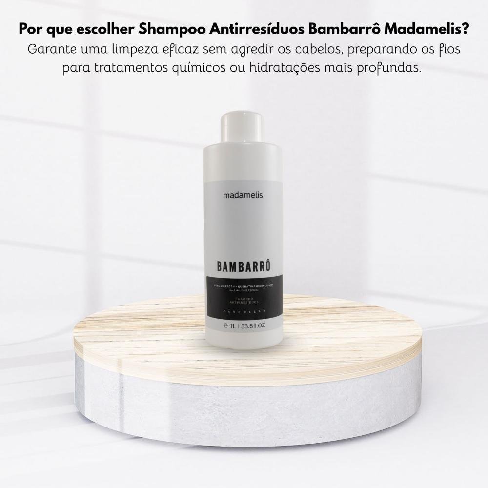 Madamelis Bambarrô Alinhamento Capilar - Shampoo 1 Litro 1L 5