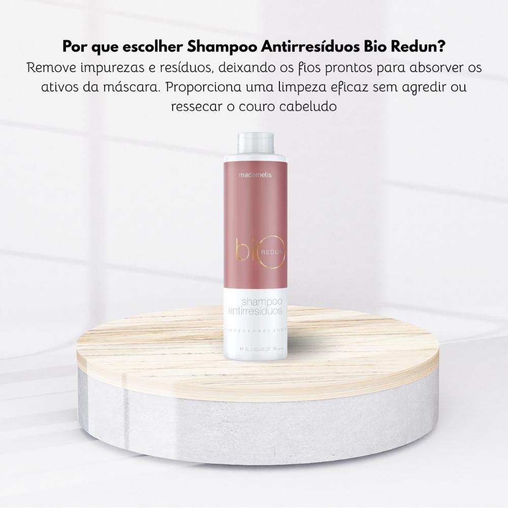 Shampoo Antirresíditrouo Madamelis Bio Redun 1 L 1L 5