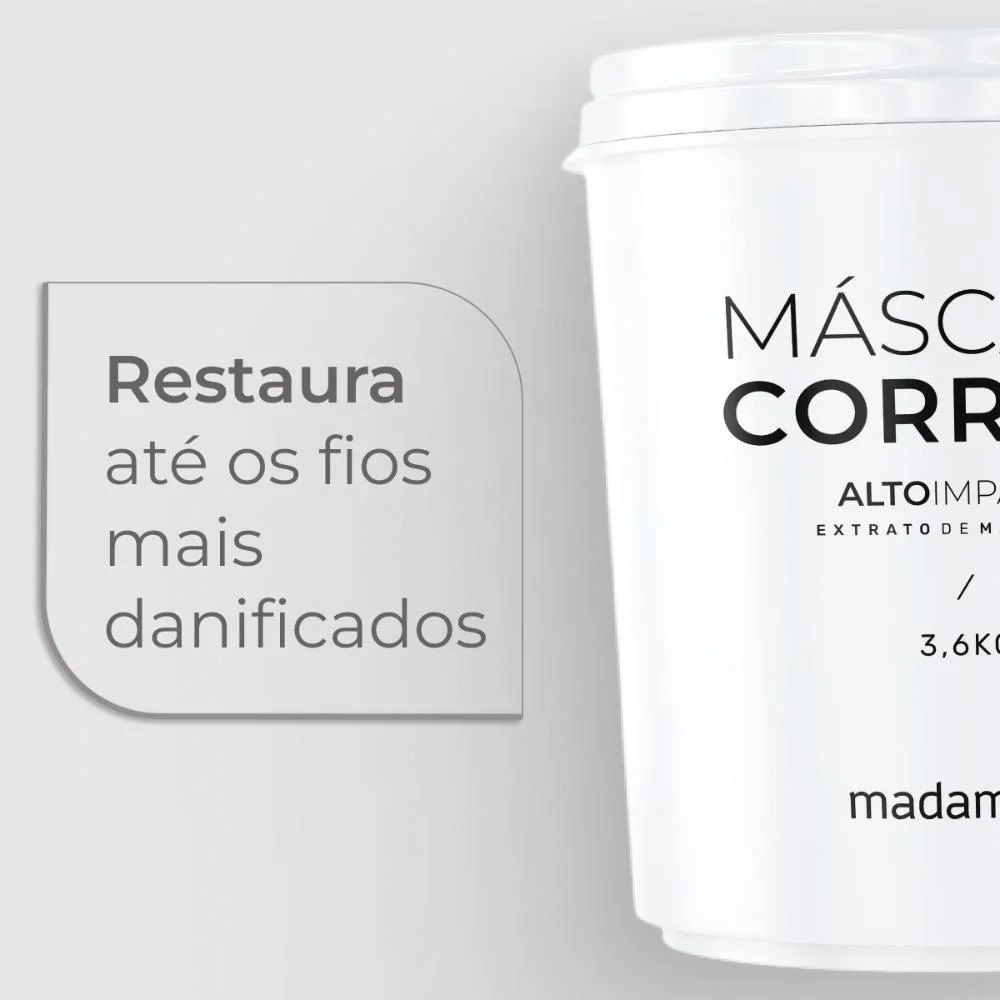 Madamelis Máscara Corrida Alto Impacto 3,6kg 3,6kg 2