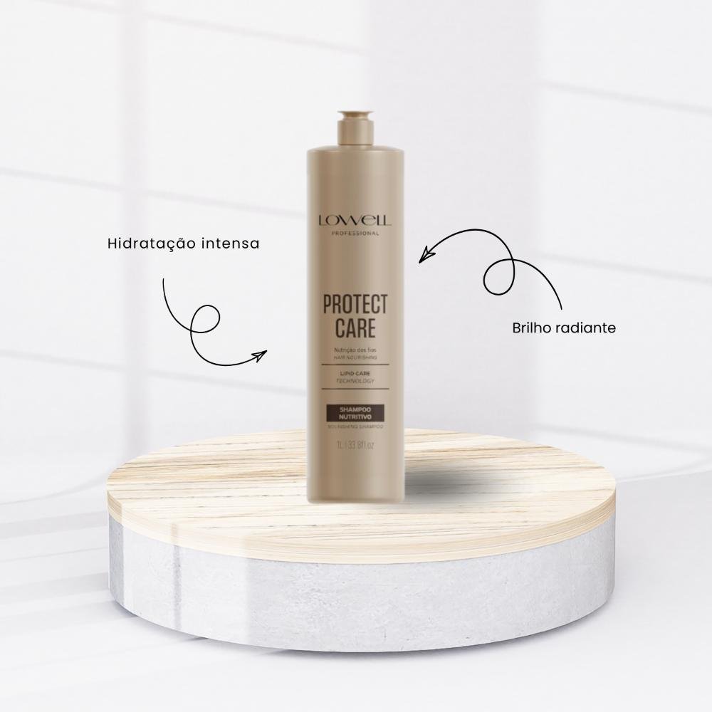 Lowell Protect Care Nutrição dos fios Shampoo 1L 1L 2