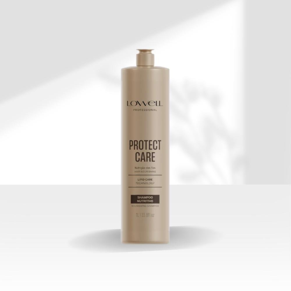 Lowell Protect Care Nutrição dos fios Shampoo 1L 1L 3