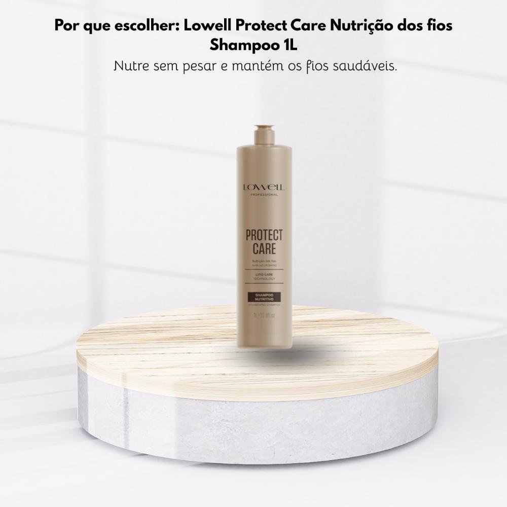Lowell Protect Care Nutrição dos fios Shampoo 1L 1L 5