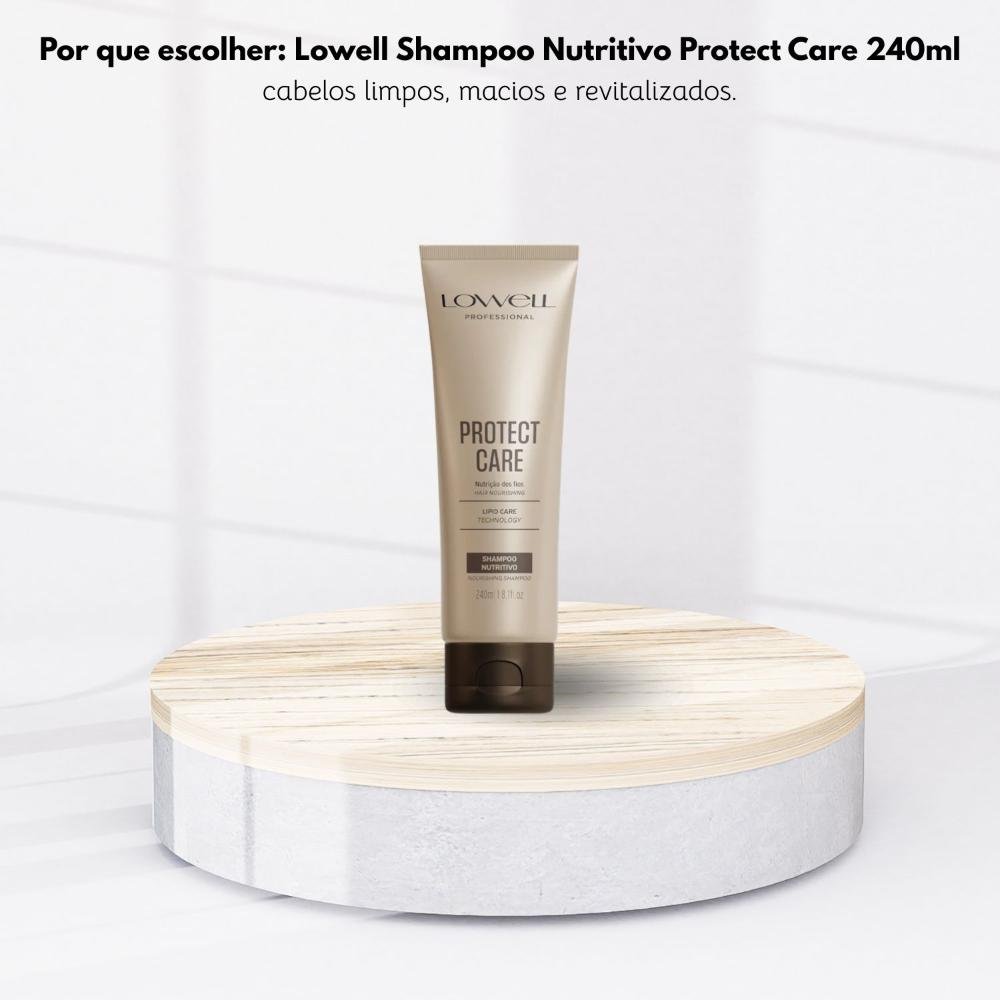 Lowell Protect Care Nutrição dos Fios Shampoo 240ml 240ml 5