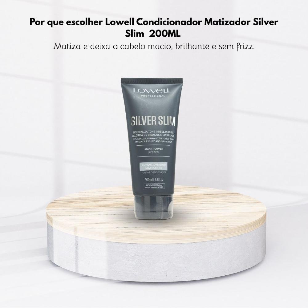 Lowell Silver Slim Condicionador Matizador 200 ml 200ml 5