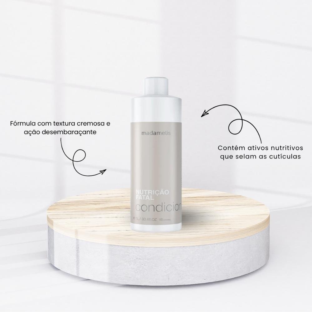 Madamelis Nutrição Fatal Shampoo e Condicionador 1000ml ÚNICO 3