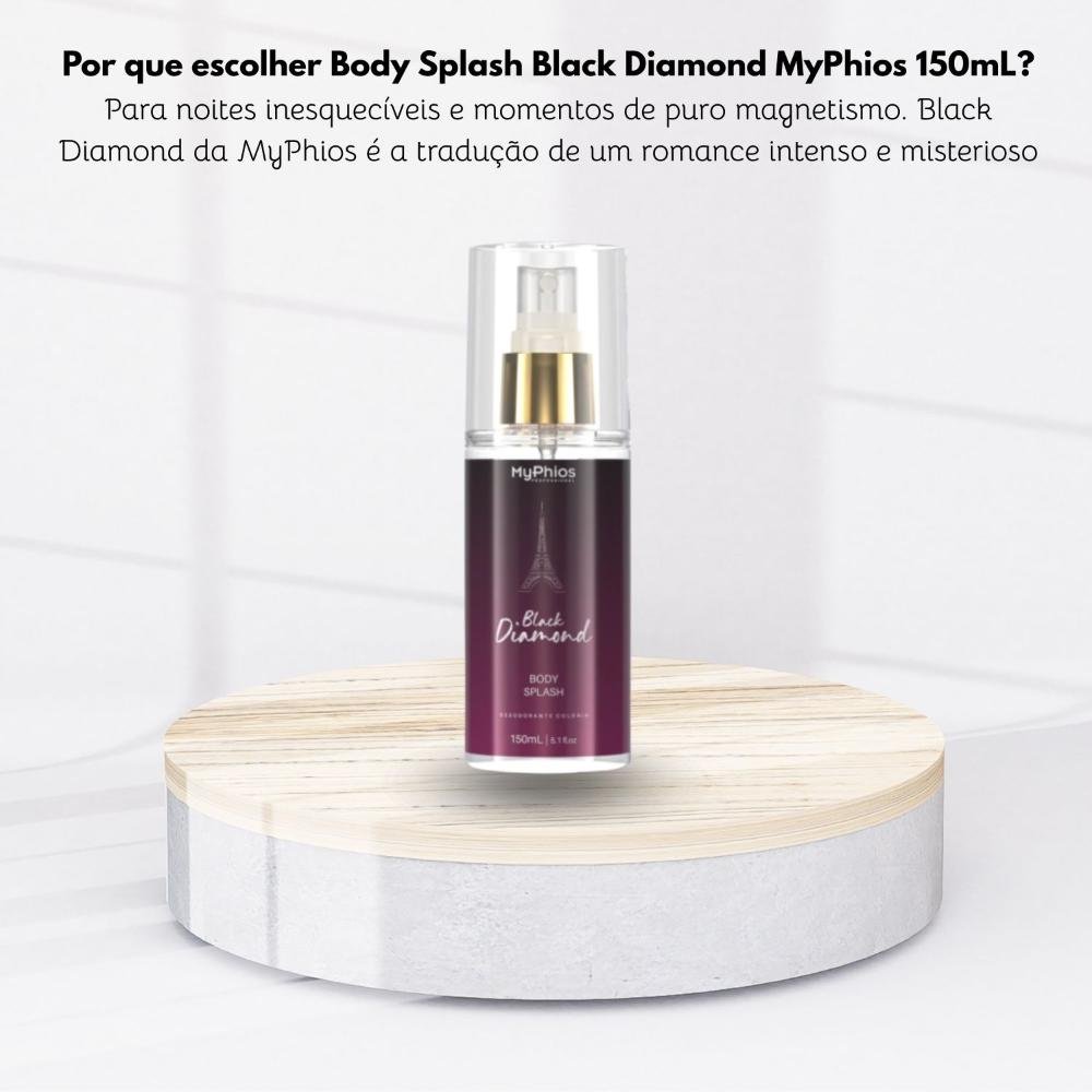 MyPhios Body Splash Black Diamond Frangância Refinada 150ml 150ml 5