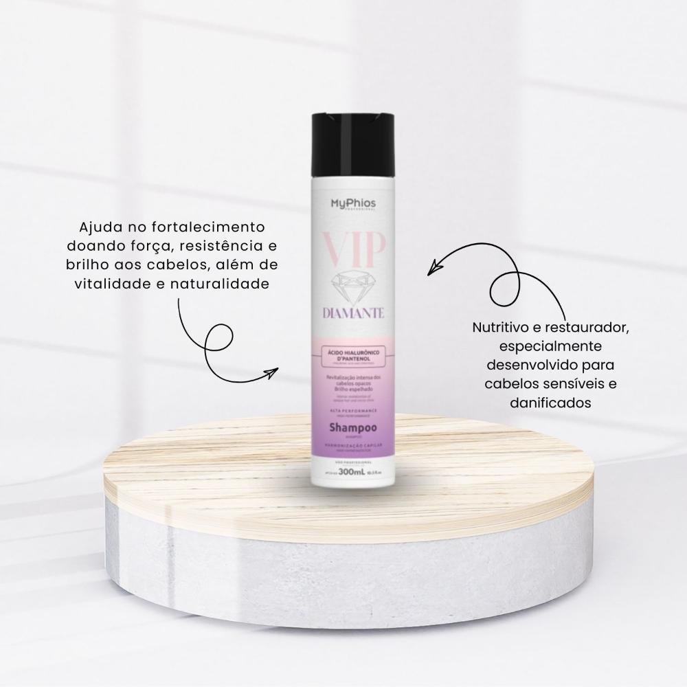 Shampoo MyPhios VIP Diamante Brilho e Maciez 300 ml 300ml 2