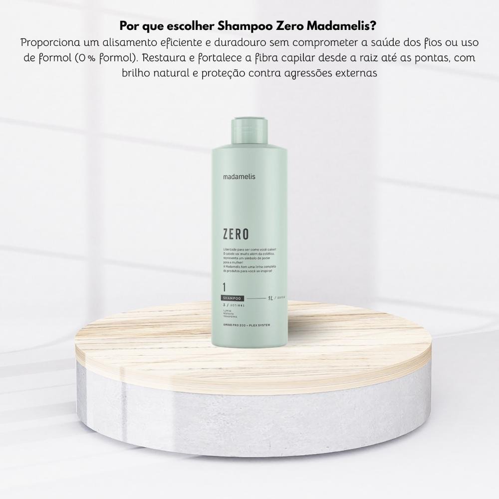 Madamelis Zero Alinhamento Capilar - Shampoo 1 Litro 1L 5