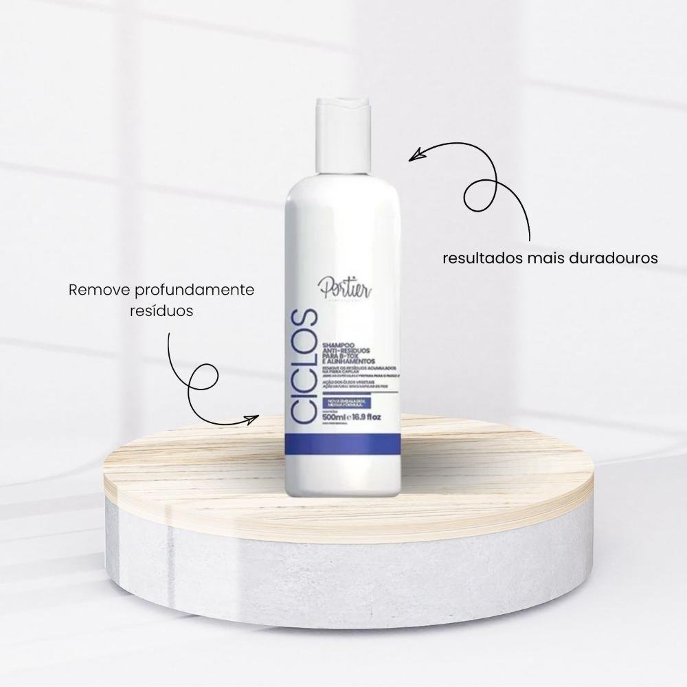 Portier Ciclos Shampoo Anti Resíduo Limpeza Profunda 500 ml 500ml 2