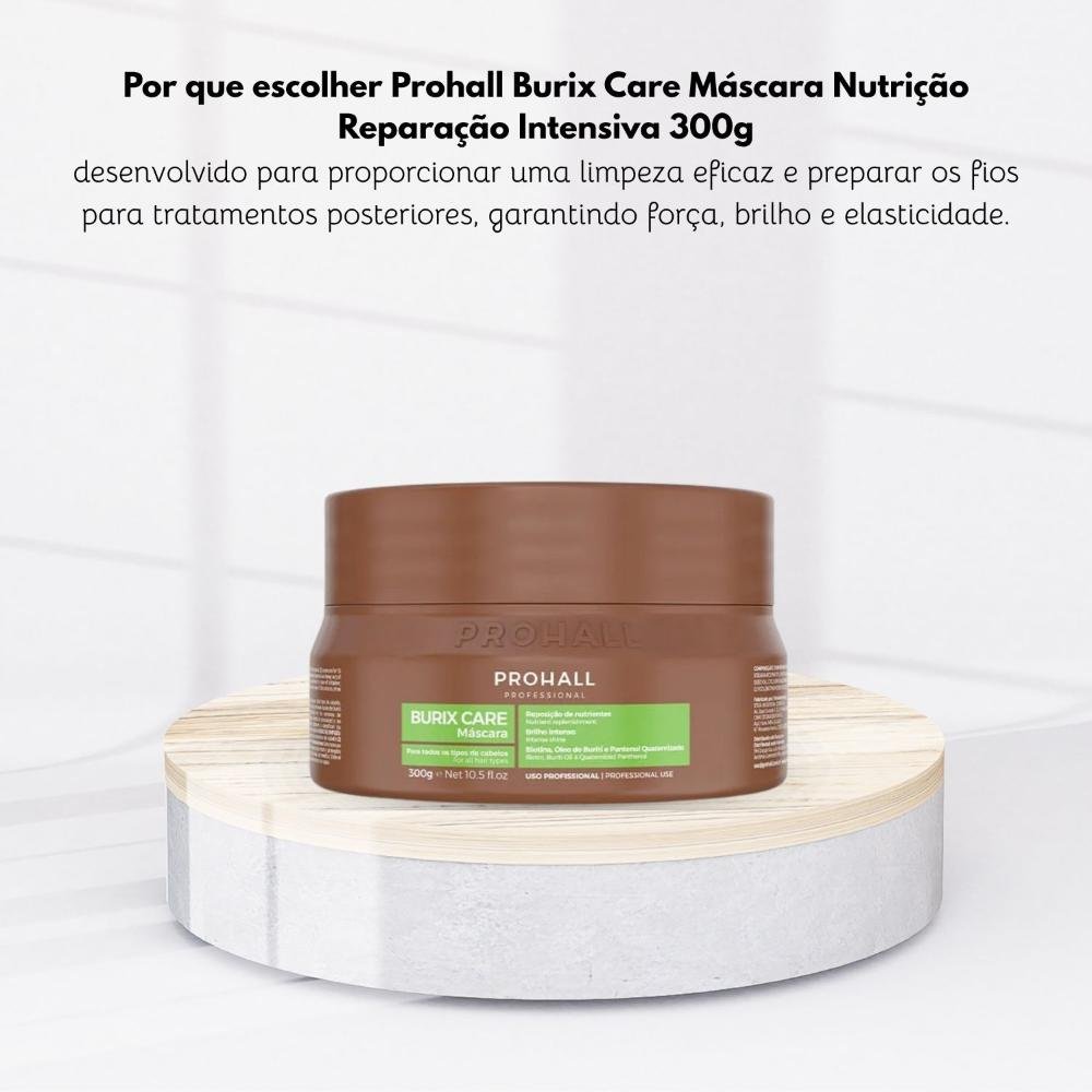 Prohall Burix Care Máscara Nutrição Reparação Intensiva 300g 300g 5