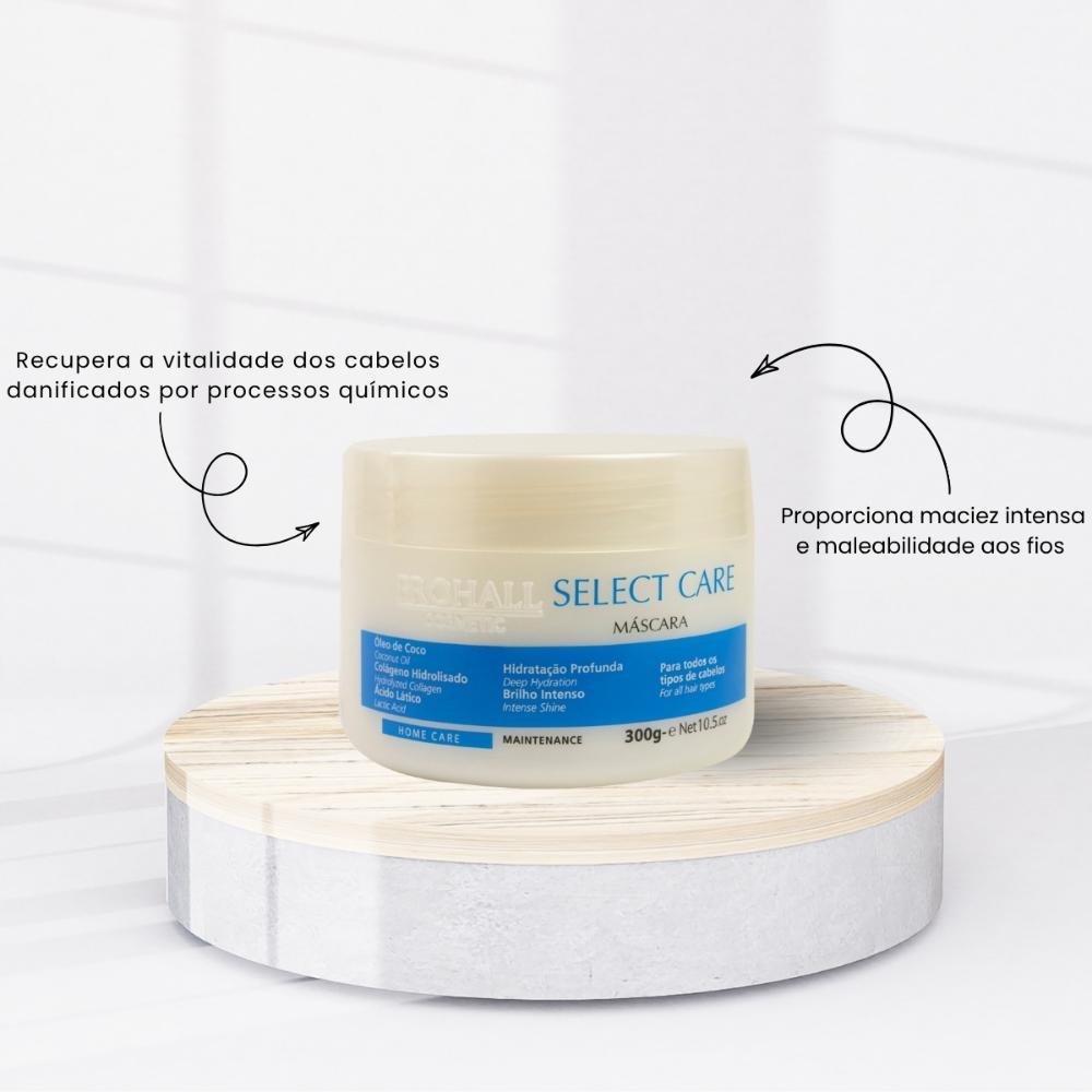 Prohall Cosmetic Select Care Hidratação Kit 2 Máscara 300g ÚNICO 2