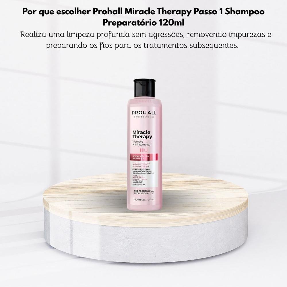 Prohall Miracle Therapy Shampoo Limpeza Suave 120 ml 120ml 5