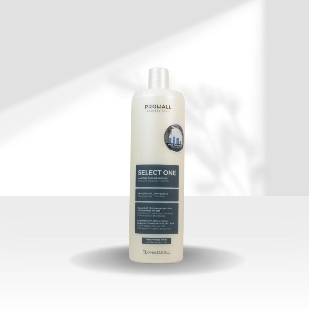 Kit Prohall Select One Antifrizz 2 Máscara Capilar 1 Litro ÚNICO 3