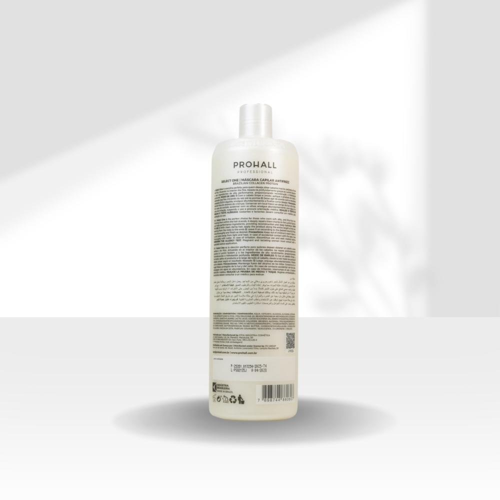 Kit Prohall Select One Antifrizz 2 Máscara Capilar 1 Litro ÚNICO 4