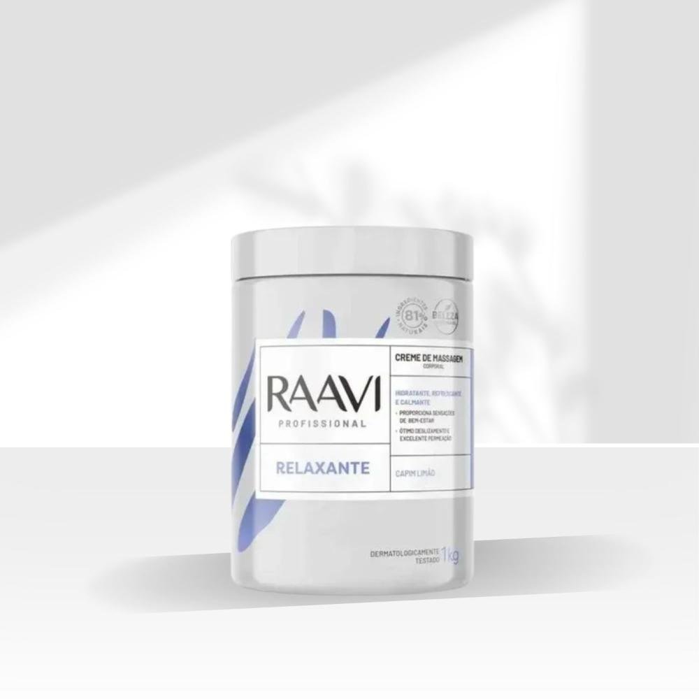 Creme Massagem Corporal Raavi Hidratação Suavidade 1 kg 1kg 3