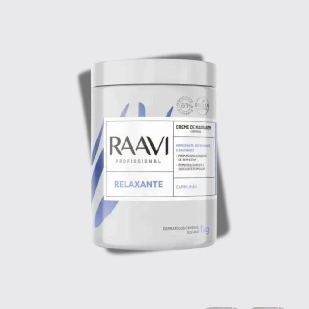 Creme Massagem Corporal Raavi Hidratação Suavidade 1 kg 1kg 4