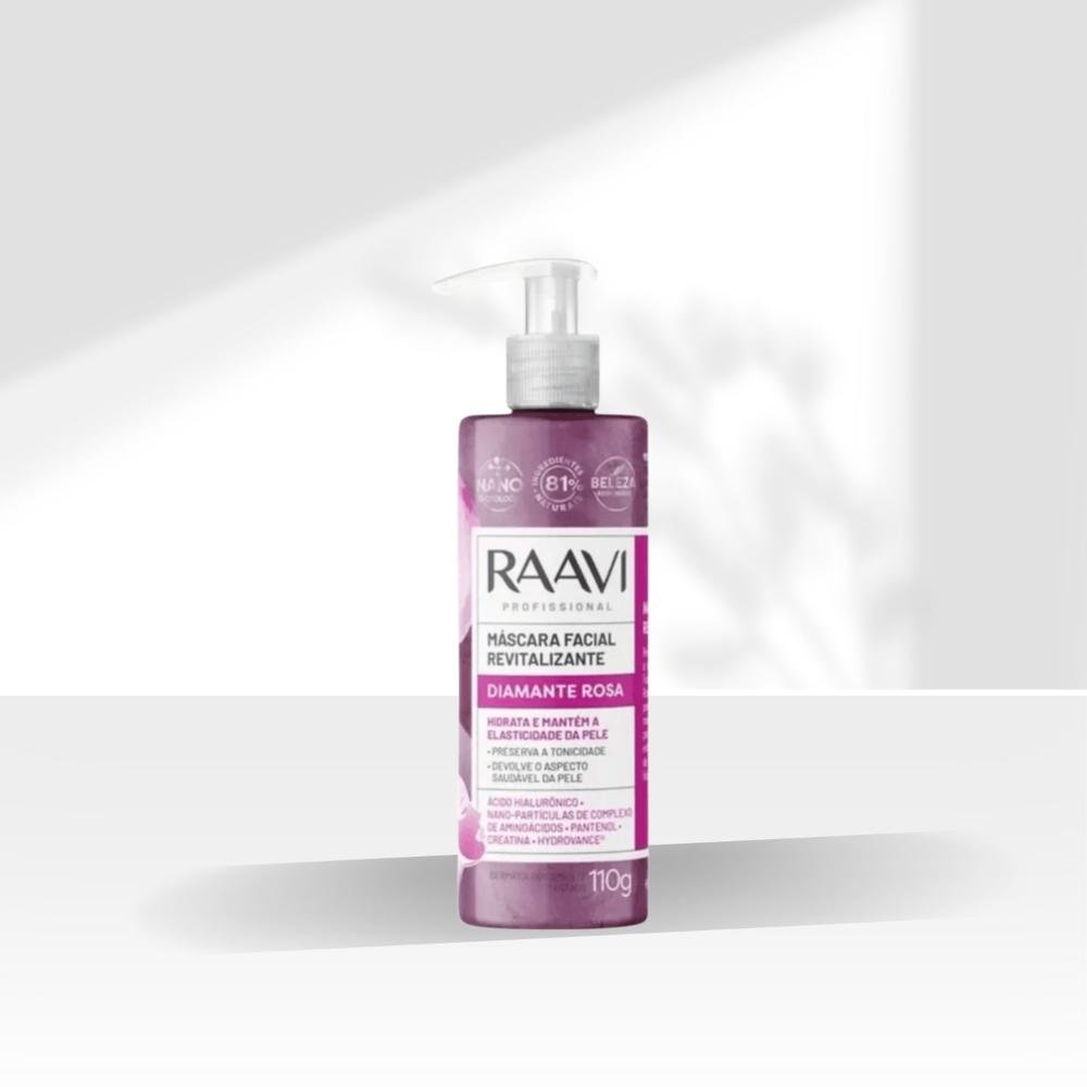 Raavi Máscara Facial Diamante Rosa Renovação 110g 110g 3