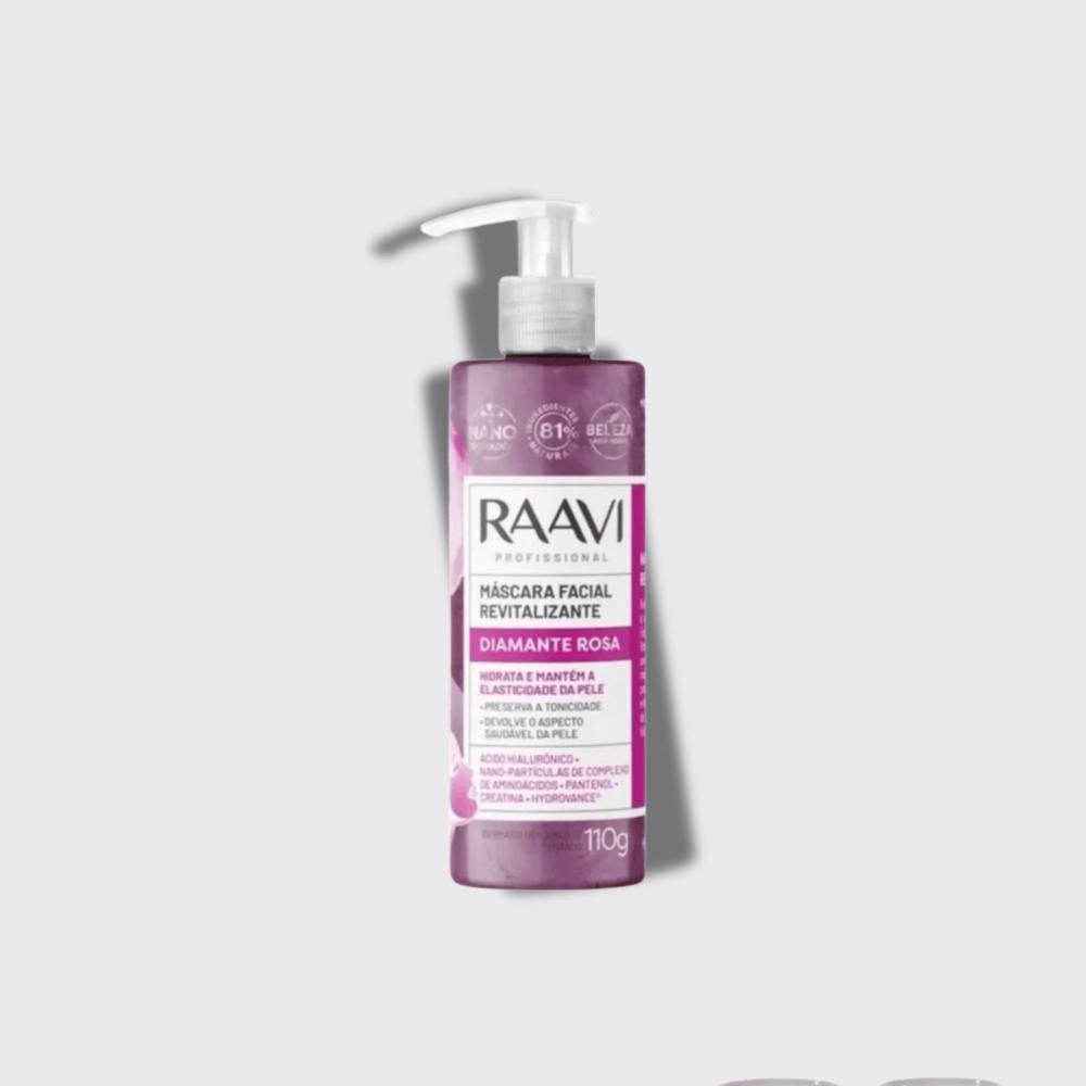 Raavi Máscara Facial Diamante Rosa Renovação 110g 110g 4