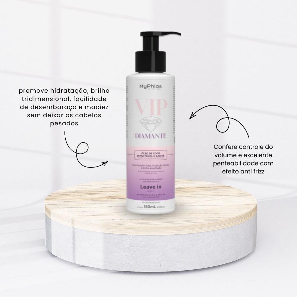 Leave-in MyPhios Finalizador VIP Diamante Brilho e Maciez 150 ml 150ml 2