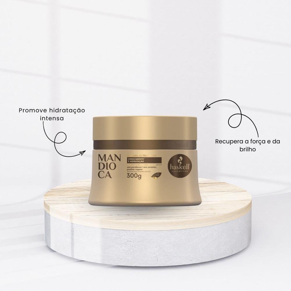 Máscara Tratamento Haskell Mandioca Força Crescimento 300 g 300g 2