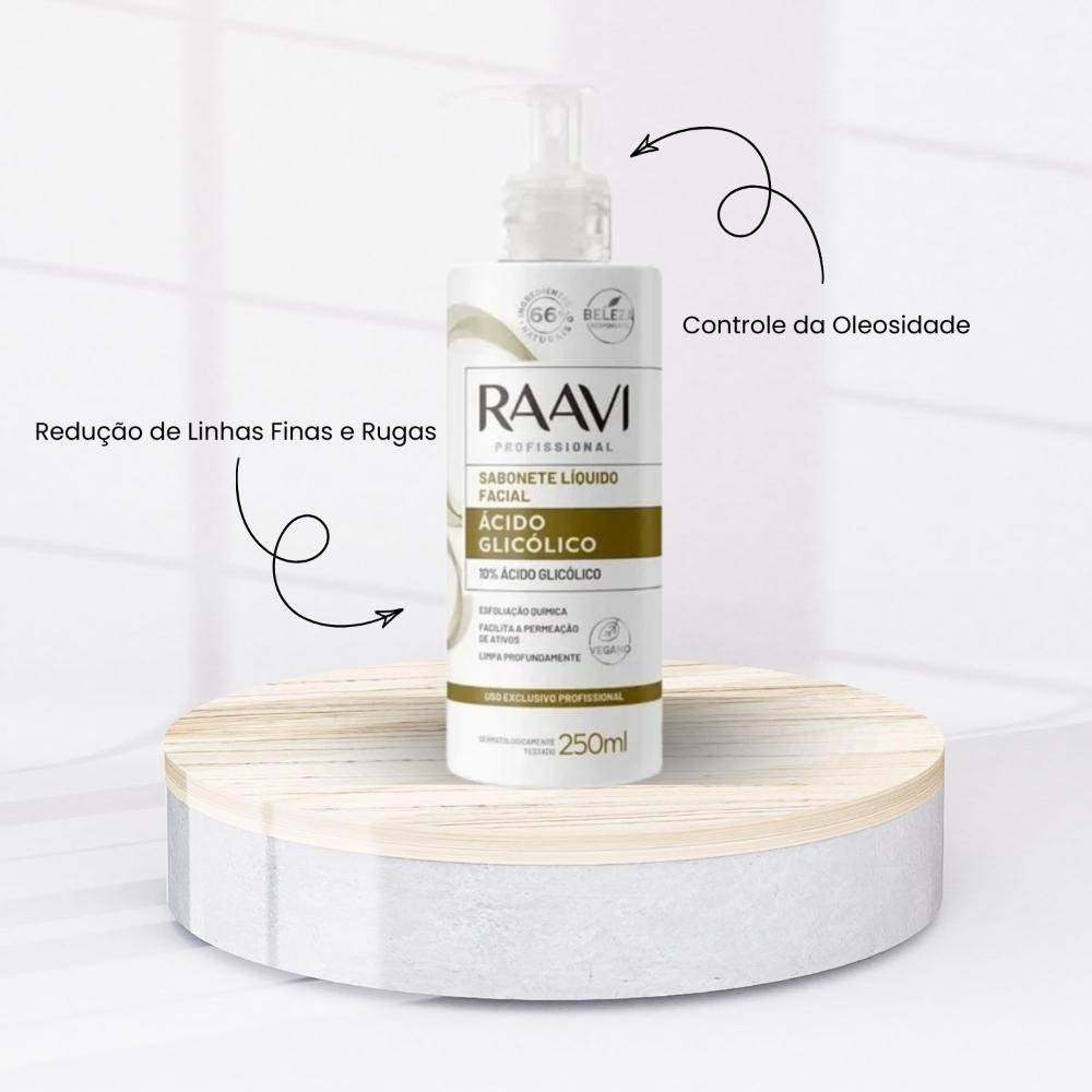 Raavi Sabonete Ácido Glicólico 10% Renovação Pele 250 ml 250ml 2