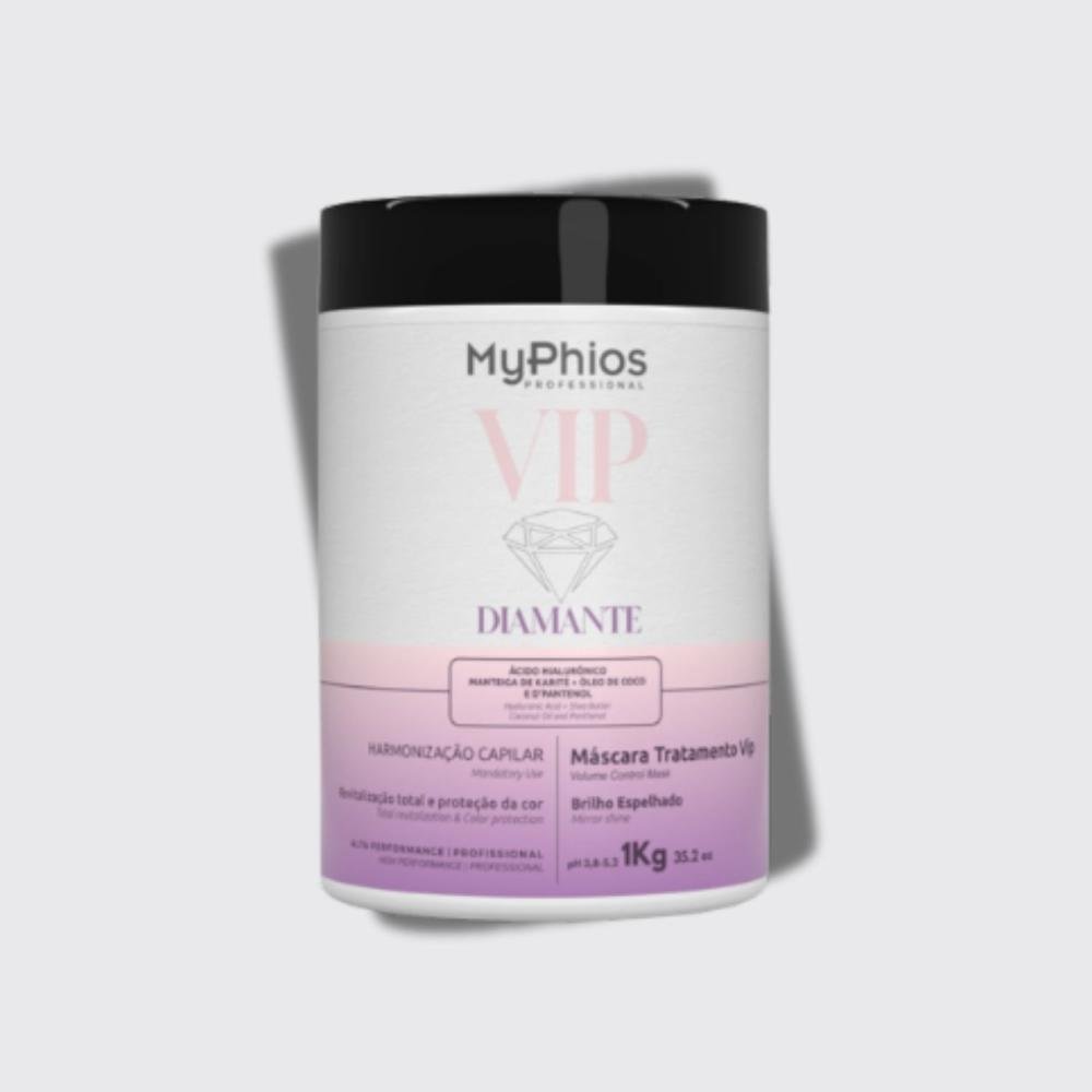Máscara MyPhios VIP Diamante Máscara de Hidratação e Brilho Intenso 1 Kg 1kg 4