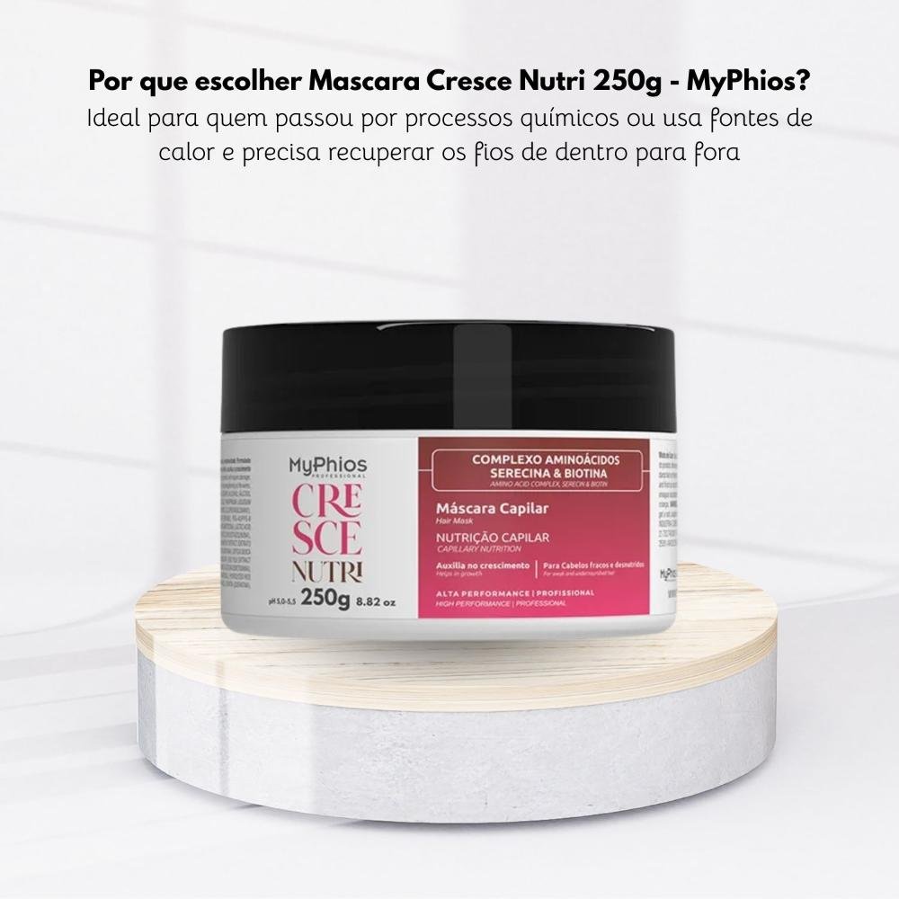Máscara MyPhios Cresce Nutri Máscara de Nutrição e Crescimento Capilar 250 g 250g 5