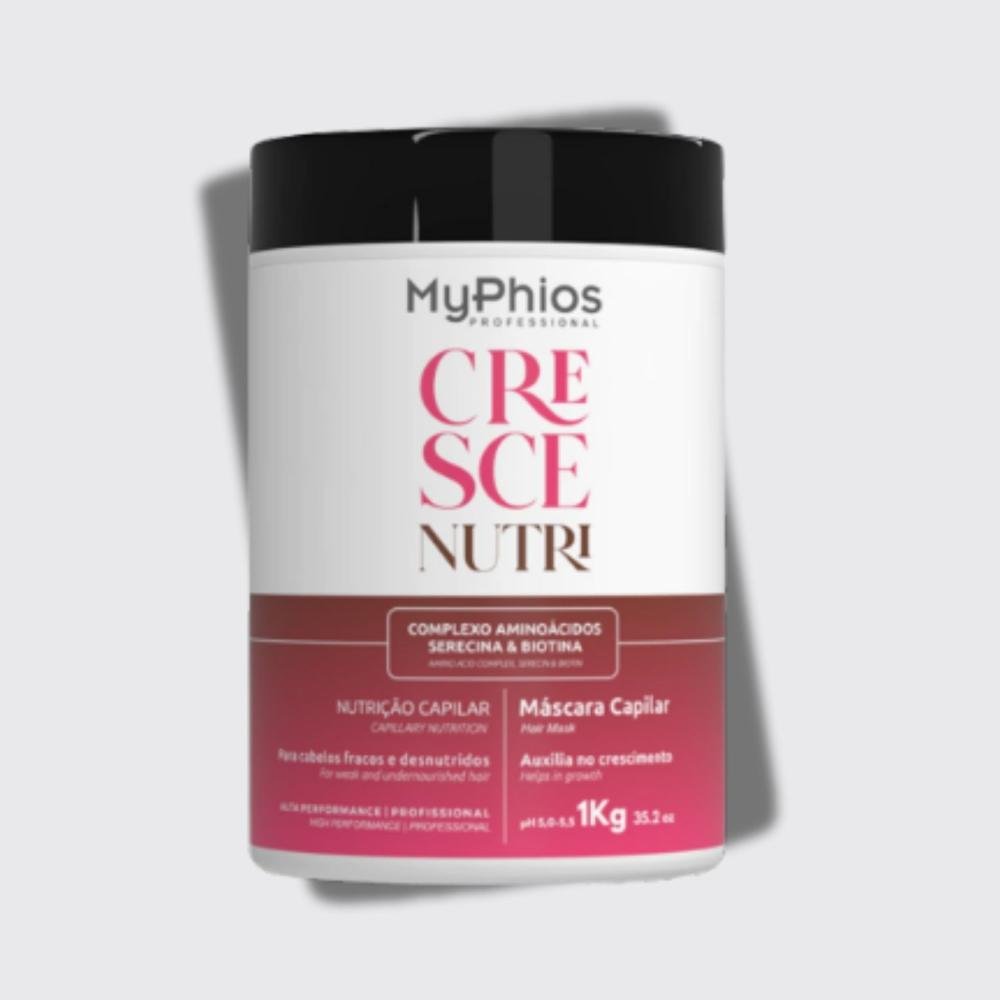 Máscara MyPhios Cresce Nutri Fortalecimento e Máscara de Nutrição Capilar 1 Kg 1kg 4