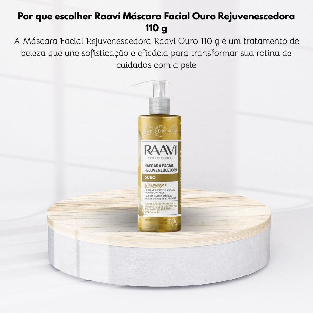 Raavi Máscara Facial Ouro Rejuvenescedora 110 g 110g 5