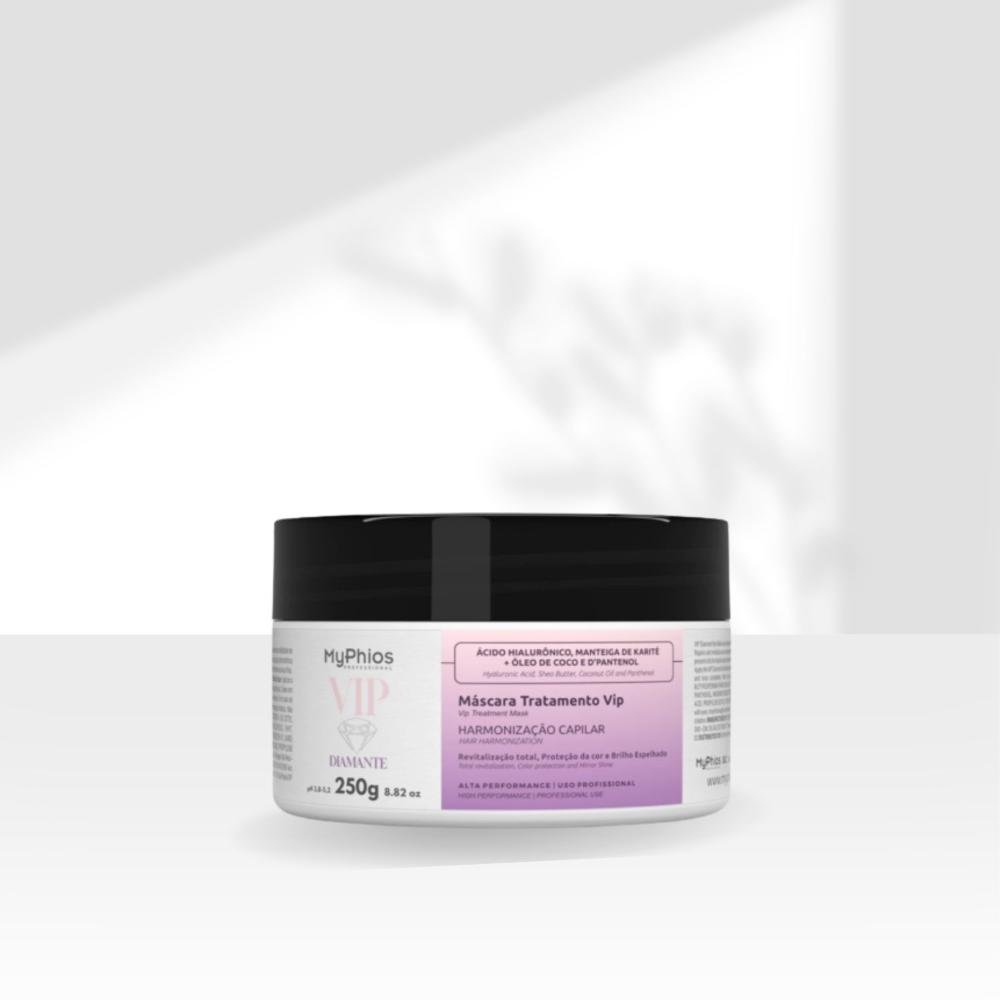 MyPhios Máscara VIP Diamante Reconstrução Hidratação 250 g 250g 3