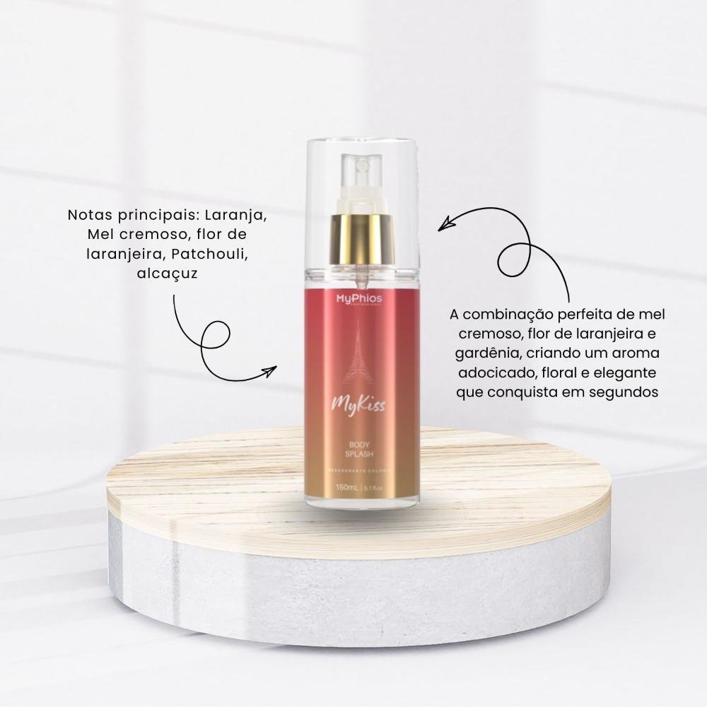MyPhios MY KISS Body Splash Fragrância Leve e Delicada 150ml 150ml 2