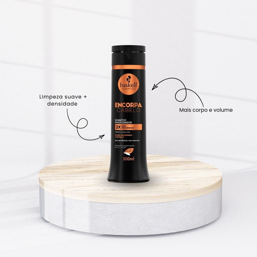 Shampoo Haskell Encorpa Cabelo Volume e Densidade 300 ml 300ml 2
