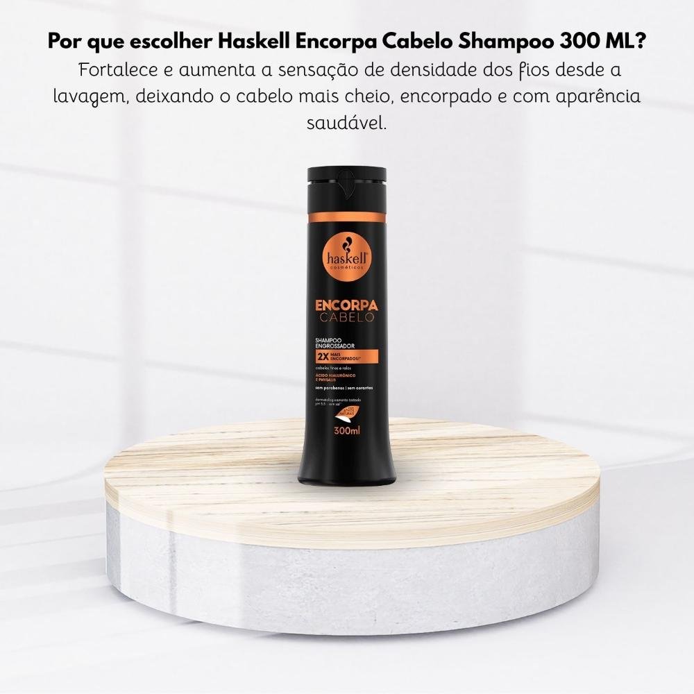 Shampoo Haskell Encorpa Cabelo Volume e Densidade 300 ml 300ml 5