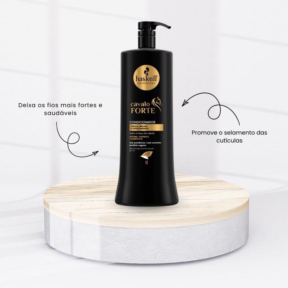 Condicionador Haskell Cavalo Forte Fortalecimento 1000 ml 1L 2