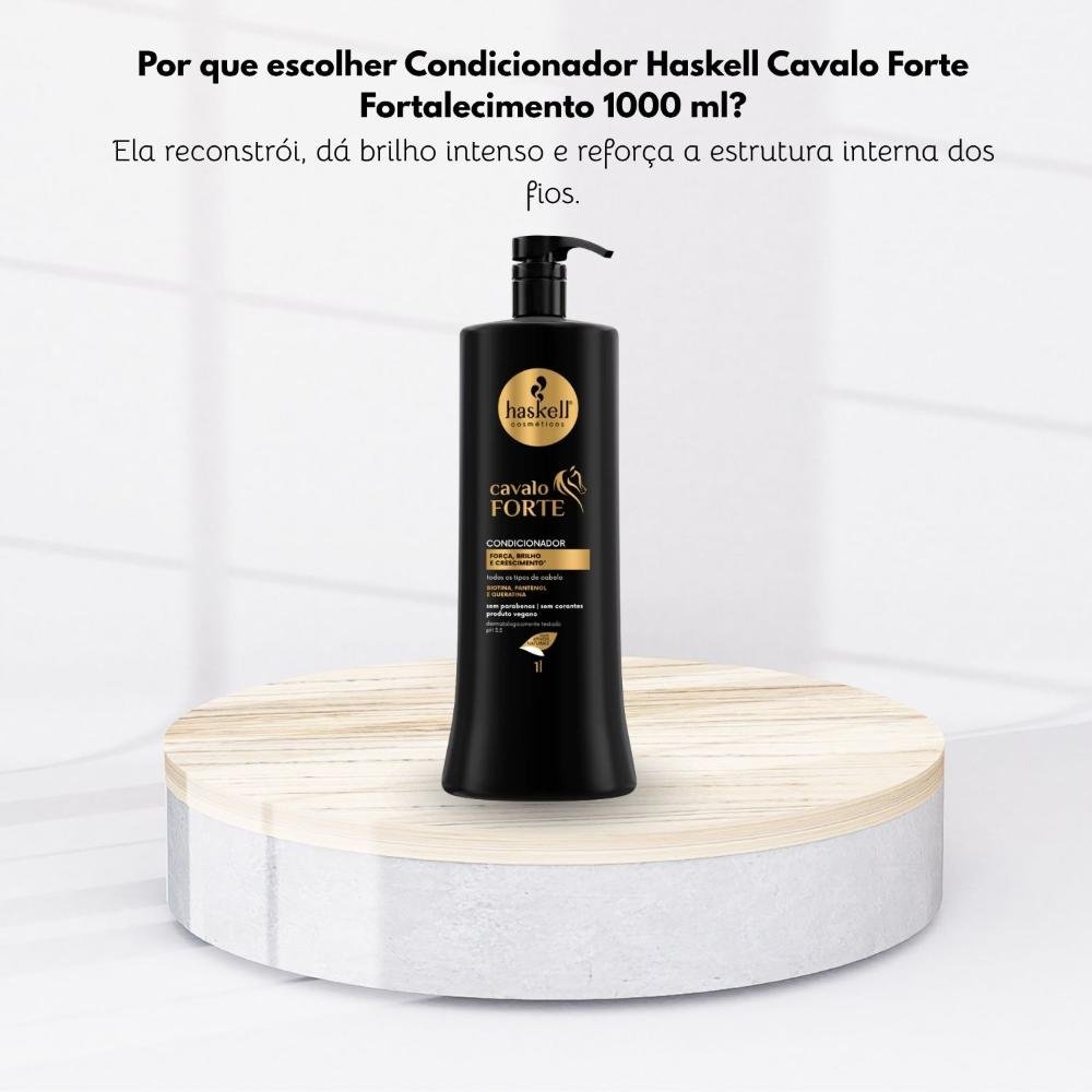 Condicionador Haskell Cavalo Forte Fortalecimento 1000 ml 1L 5