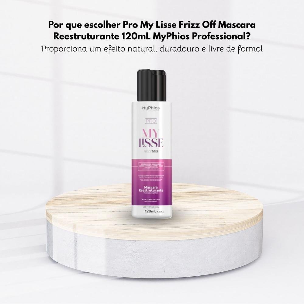 Máscara MyPhios Pro My Lisse Frizz Off Reducao Frizz 120ml 120ml 5