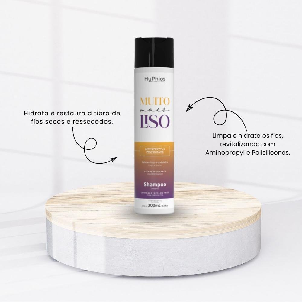 MyPhios Shampoo Muito Mais Liso Redução de Frizz 300 ml 300ml 2