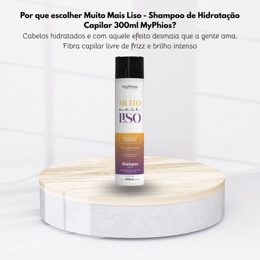 MyPhios Shampoo Muito Mais Liso Redução de Frizz 300 ml 300ml 5