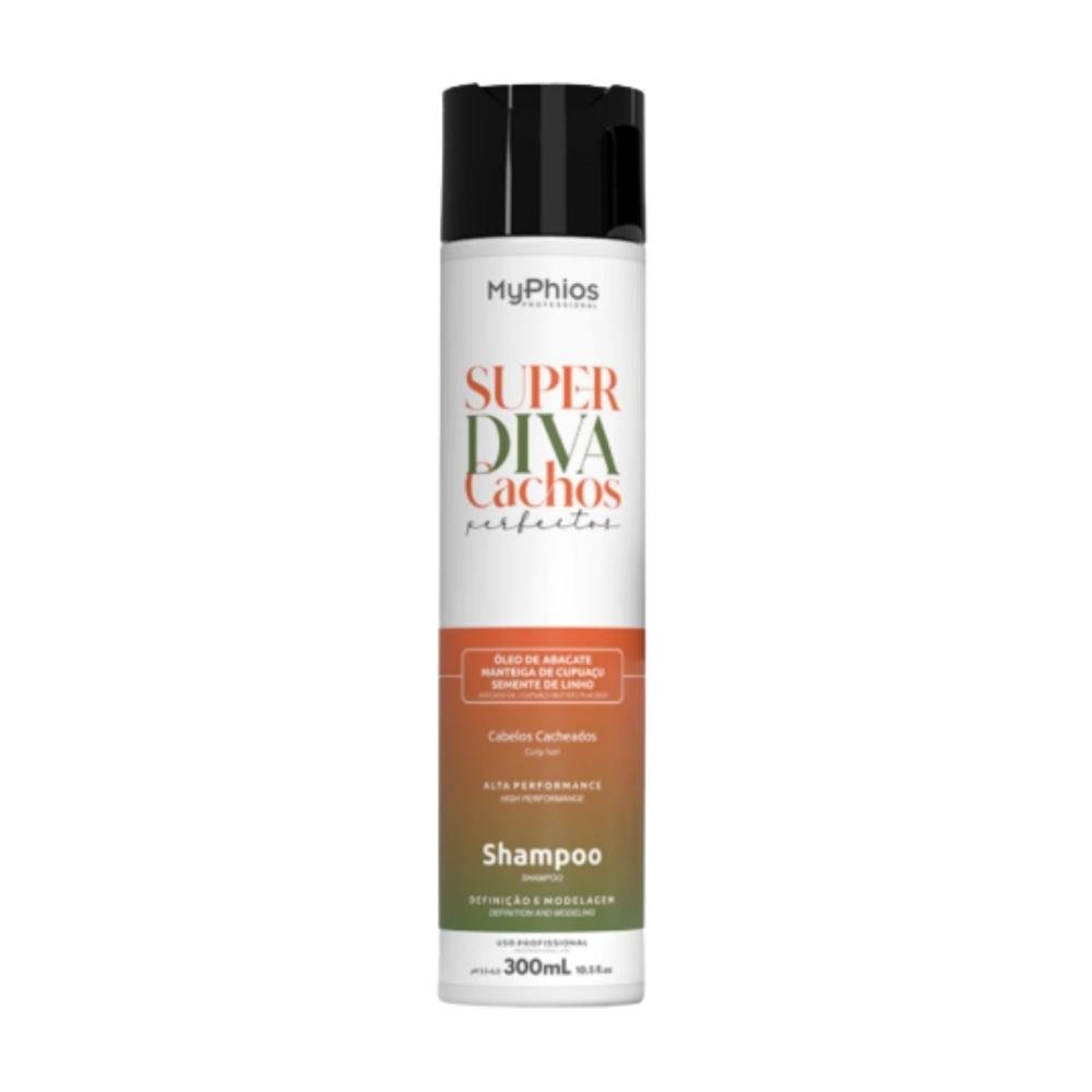 Shampoo MyPhios Super Diva Cachos Perfeitos para Cabelo Cacheado 300 g
