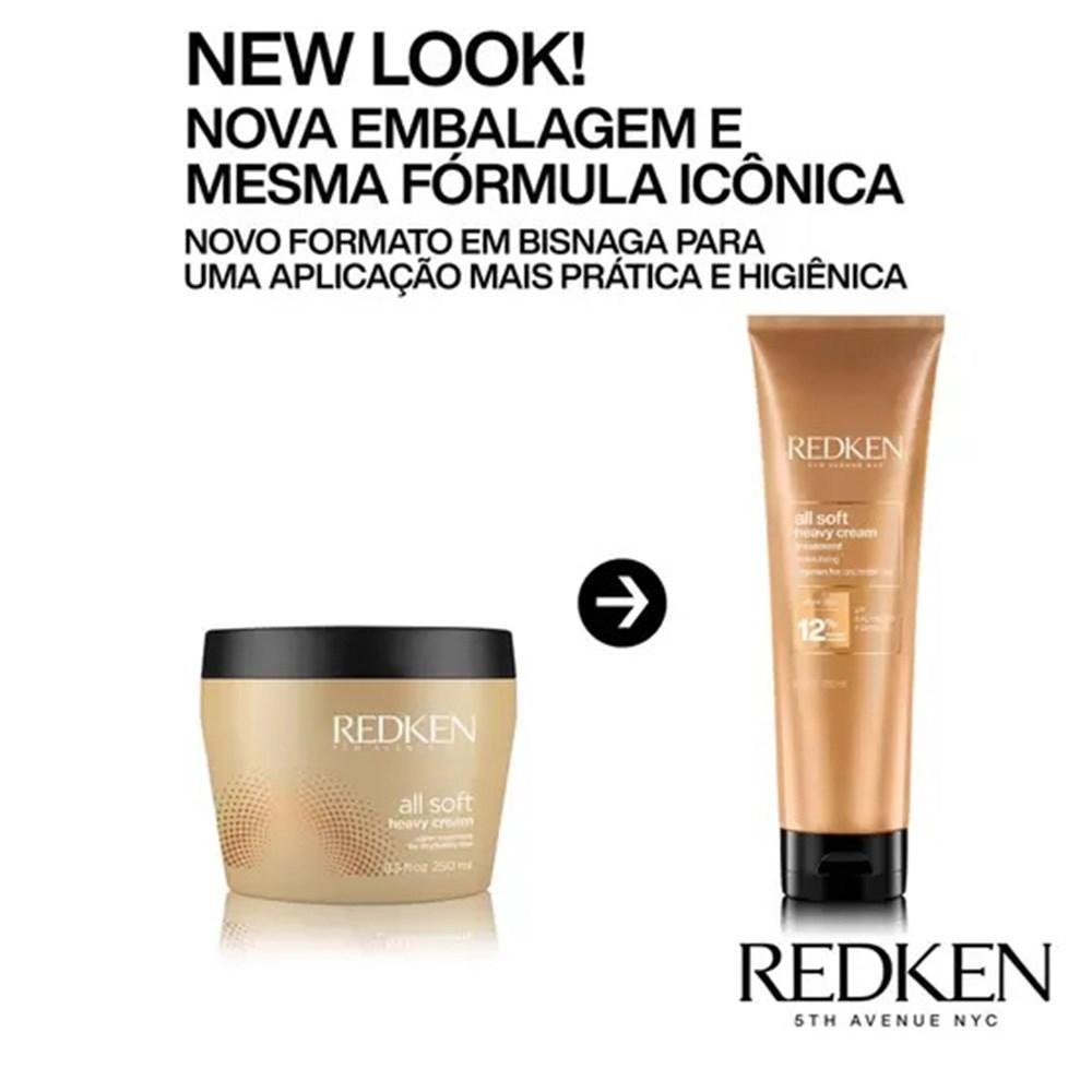 Redken All Soft Shampoo + Condicionador 300ml + Máscara 250ml ÚNICO 7