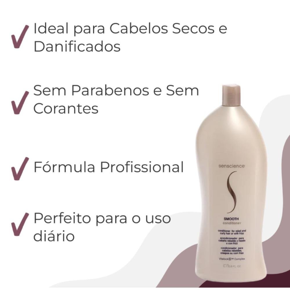Condicionador Senscience Smooth 1 Litro 1L 7
