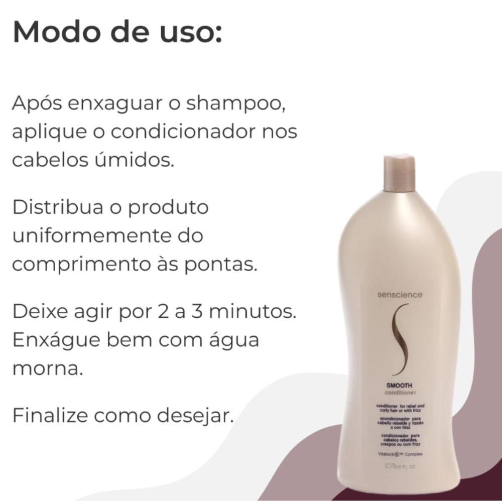 Condicionador Senscience Smooth 1 Litro 1L 8
