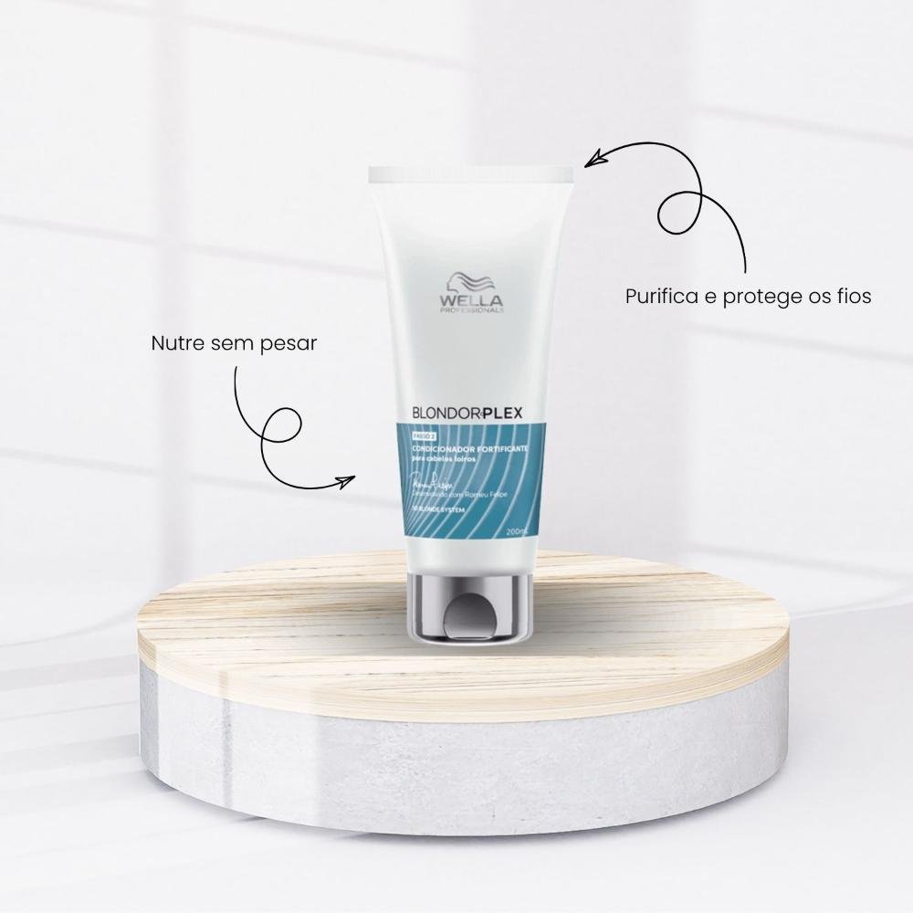 Condicionador Wella BlondorPlex Reconstrução 200 ml 200ml 2
