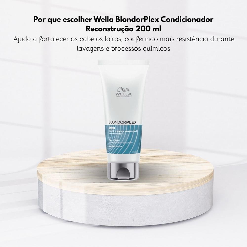 Condicionador Wella BlondorPlex Reconstrução 200 ml 200ml 5