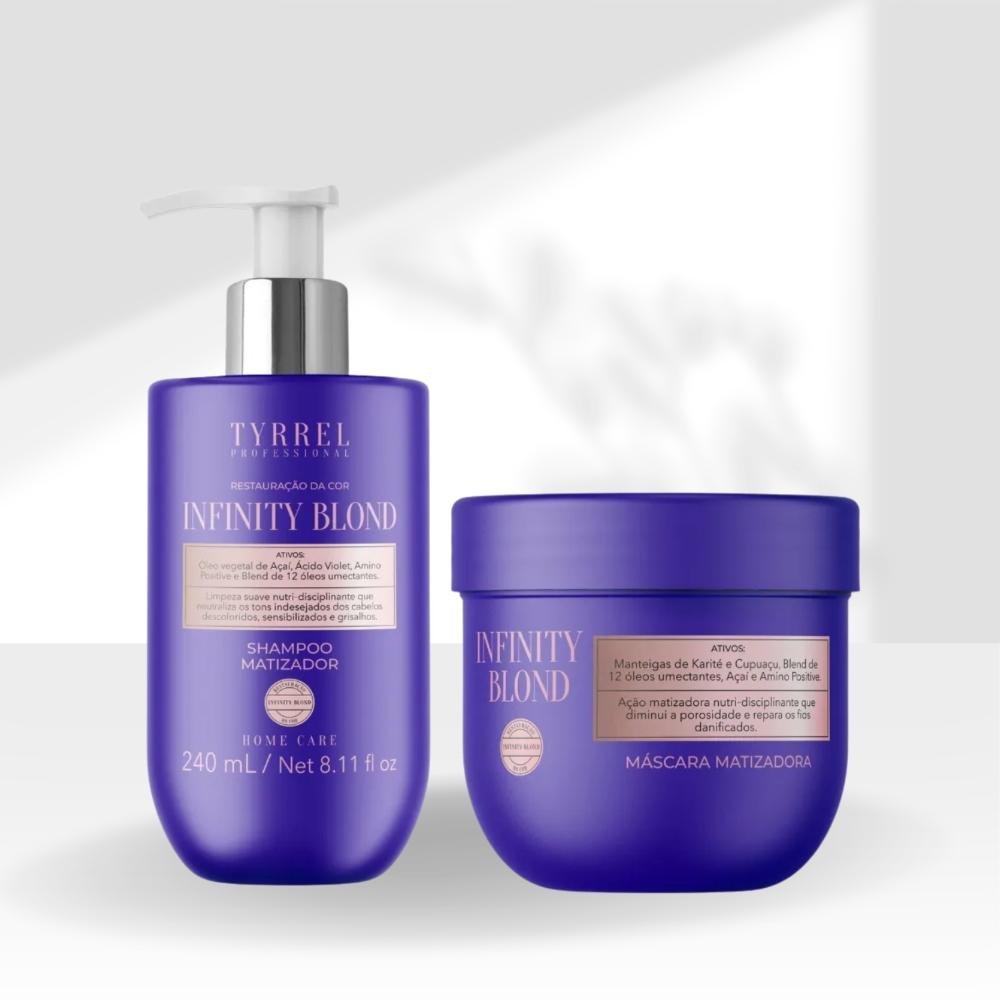 Kit Tyrrel Infinity Blond Shampoo e Máscara 250 ml 250ml 4