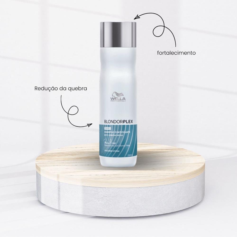 Shampoo Wella BlondorPlex Reconstrução Cabelos Loiros 250 ml 250ml 2