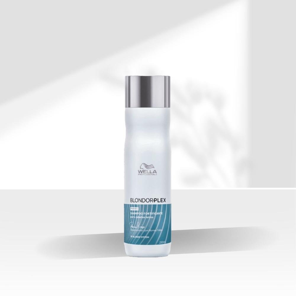 Shampoo Wella BlondorPlex Reconstrução Cabelos Loiros 250 ml 250ml 3